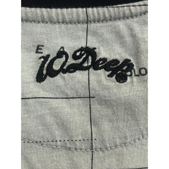 10 Deep Shirt Mens Medium AOP Maps Geographic Globe Crew Neck Graphic T-Shirt M - Picture 6 of 7